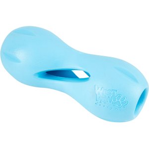 West Paw Qwizl Tough Treat Dispensing Dog Chew Toy, Aqua Blue, Large