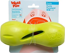 West Paw Qwizl Tough Treat Dispensing Dog Chew Toy, Granny Smith Green, Large slide 2 of 7