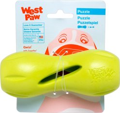 West Paw Qwizl Tough Treat Dispensing Dog Chew Toy, Granny Smith Green, Small slide 2 of 7