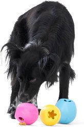West Paw Rumbl Bouncy Ball Dog Toy, Aqua Blue, Small slide 2 of 9