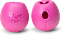 West Paw Rumbl Bouncy Ball Dog Toy, Hot Pink, Small