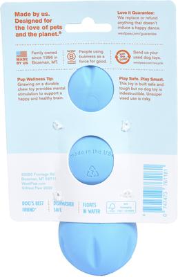 Show full view: West Paw Rumpus Medium Tough Dog Chew Toy, Blue slide 6 of 7