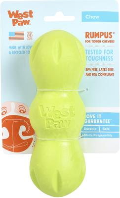 Show full view: West Paw Rumpus Medium Tough Dog Chew Toy, Green slide 6 of 8
