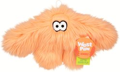 West Paw Signe Rowdies Durable Squeaky Plush Dog Toy, Melon