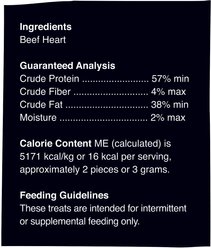 West Paw Single Ingredient Beef Heart Freeze-Dried Dog Treats, 2.5-oz bag slide 2 of 5