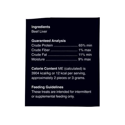 Show full view: West Paw Single Ingredient Beef Liver Freeze-Dried Dog Treats, 2.5-oz bag slide 6 of 7