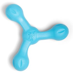 West Paw Skamp Tough Dog Chew Toy, Aqua Blue, Large: 8.5-in