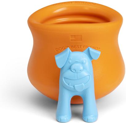 Show full view: West Paw Toppl Stopper 2 Pack Dog Bowl Accessory, Blue slide 4 of 10