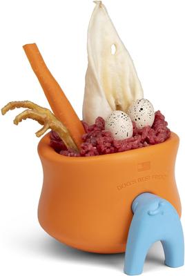 Show full view: West Paw Toppl Stopper 2 Pack Dog Bowl Accessory, Blue slide 7 of 10