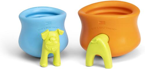 Show full view: West Paw Toppl Stopper 2 Pack Dog Bowl Accessory, Green slide 7 of 10