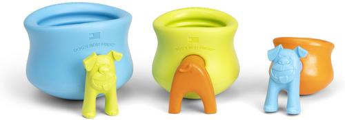 Show full view: West Paw Toppl Stopper 2 Pack Dog Bowl Accessory, Green slide 8 of 10