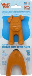 West Paw Toppl Stopper 2 Pack Dog Bowl Accessory, Orange