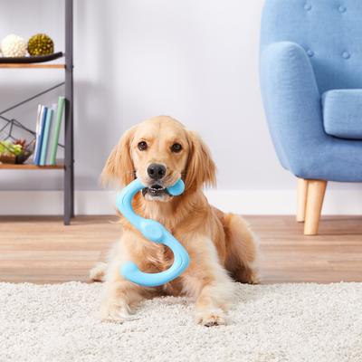 Show full view: West Paw Zogoflex Bumi Dog Toy, Aqua Blue, Large slide 4 of 9