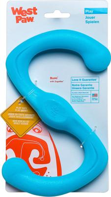 Show full view: West Paw Zogoflex Bumi Dog Toy, Aqua Blue, Large slide 7 of 9