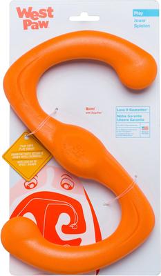 Show full view: West Paw Zogoflex Bumi Dog Toy, Tangerine, Large slide 3 of 9