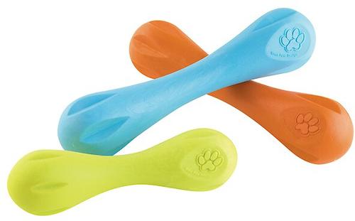 Show full view: West Paw Zogoflex Hurley Tough Dog Chew Toy, Tangerine, Large slide 3 of 10