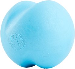West Paw Zogoflex Jive Tough Ball Dog Toy, Aqua Blue, Large