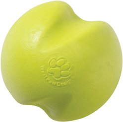 West Paw Zogoflex Jive Tough Ball Dog Toy, Granny Smith, Large
