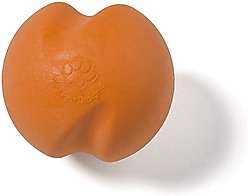 West Paw Zogoflex Jive Tough Ball Dog Toy, Tangerine, Mini