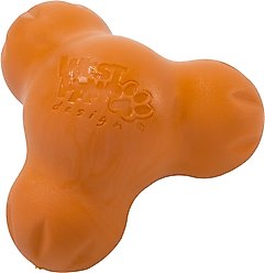 West Paw Zogoflex Small Tux Tough Treat Dispensing Dog Chew Toy, Tangerine
