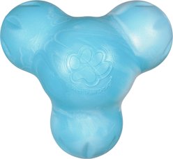 West Paw Zogoflex Small Tux Tough Treat Dispensing Puppy Chew Water Dog Toy, Aqua Swirl, Large: 5-in