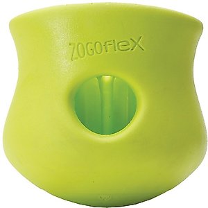 West Paw Zogoflex Toppl Tough Treat Dispensing Dog Chew Toy, Granny Smith, Small