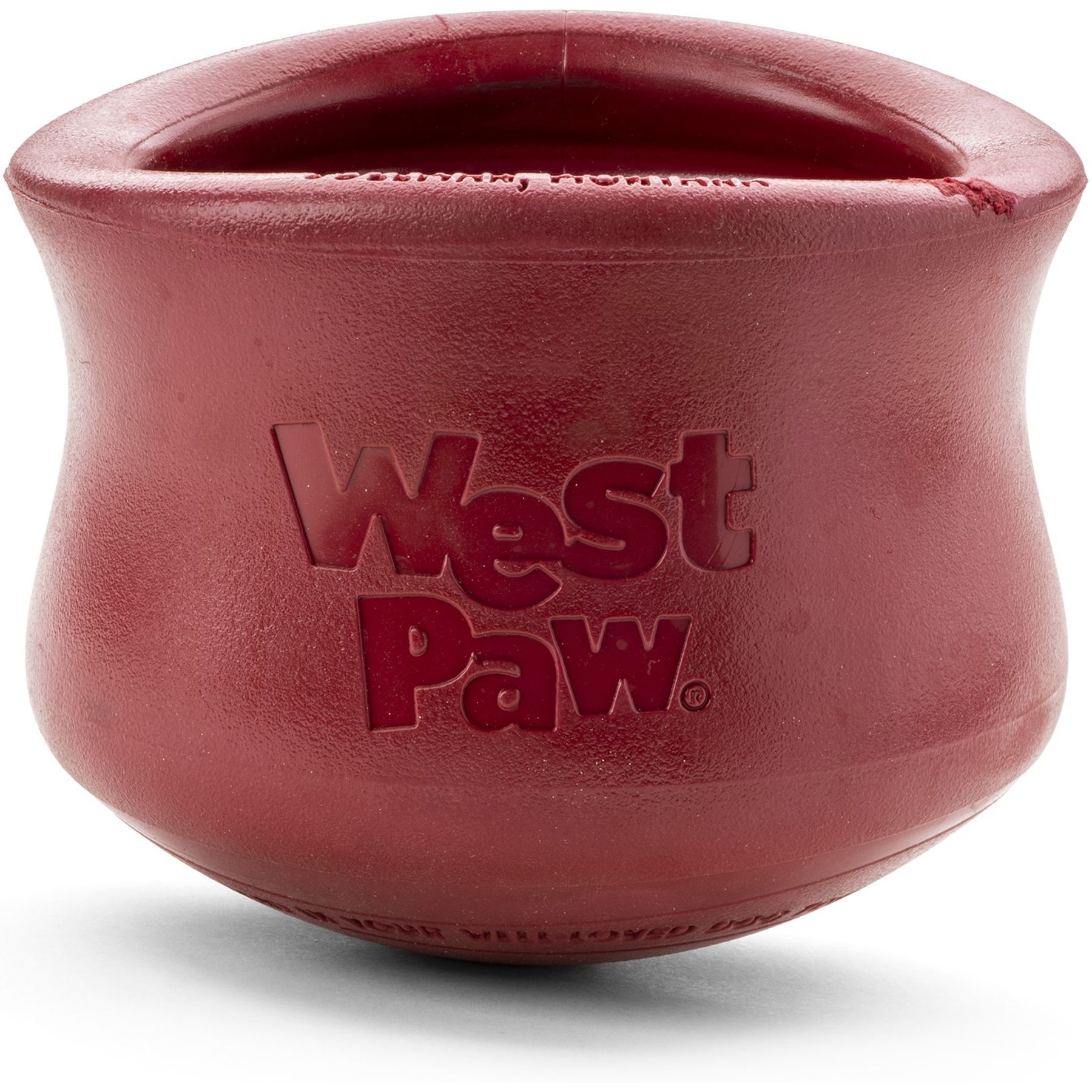 West Paw Zogoflex Toppl Tough Treat Dispensing Dog Chew Toy, Ruby Red, X-Large