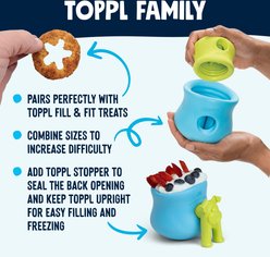 West Paw Zogoflex Toppl Tough Treat Dispensing Dog Chew Toy, Tangerine, Large slide 2 of 8