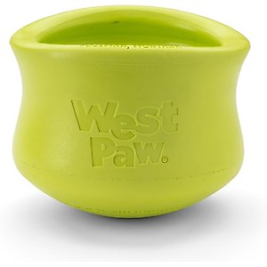West Paw Zogoflex Toppl Tough Treat Dispensing Dog Chew Toy, X-Large, 4.75-in, Granny Smith