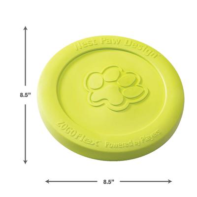 Show full view: West Paw Zogoflex Zisc Flying Disc Dog Toy, Granny Smith, Large slide 2 of 9