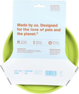 Show full view: West Paw Zogoflex Zisc Flying Disc Dog Toy, Granny Smith, Large slide 6 of 9