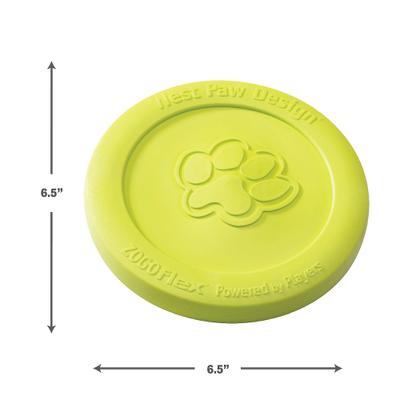 Show full view: West Paw Zogoflex Zisc Flying Disc Dog Toy, Granny Smith, Small slide 2 of 9