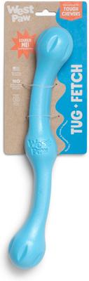 Show full view: West Paw Zwig Tough Dog Chew Toy, Aqua Blue, Large: 13.75-in slide 3 of 11