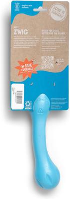 Show full view: West Paw Zwig Tough Dog Chew Toy, Aqua Blue, Large: 13.75-in slide 4 of 11