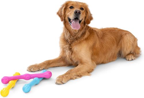 Show full view: West Paw Zwig Tough Dog Chew Toy, Hot Pink, Large: 13.75-in slide 7 of 9