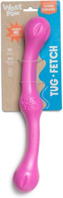 Show full view: West Paw Zwig Tough Dog Chew Toy, Hot Pink, Large: 13.75-in slide 2 of 9