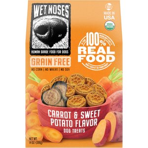 Wet Noses Grain-Free Carrot & Sweet Potato Flavor Dog Treats, 14-oz box
