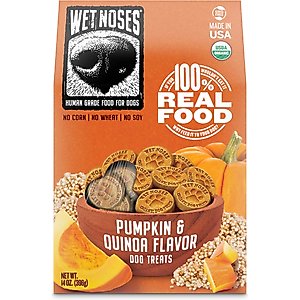 Wet Noses Grain-Free Pumpkin & Quinoa Flavor Dog Treats, 14-oz box