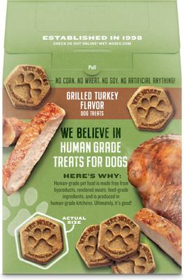 Show full view: Wet Noses Human Grade Grilled Turkey Crunchy Dog Treats, 14-oz box slide 3 of 9
