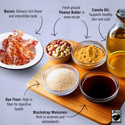 Show full view: Wet Noses Human Grade Mesquite Bacon Crunchy Dog Treats, 14-oz box slide 6 of 9