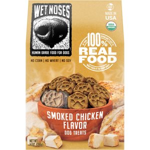 Wet Noses Human Grade Smoked Chicken Crunchy Dog Treats, 14-oz box