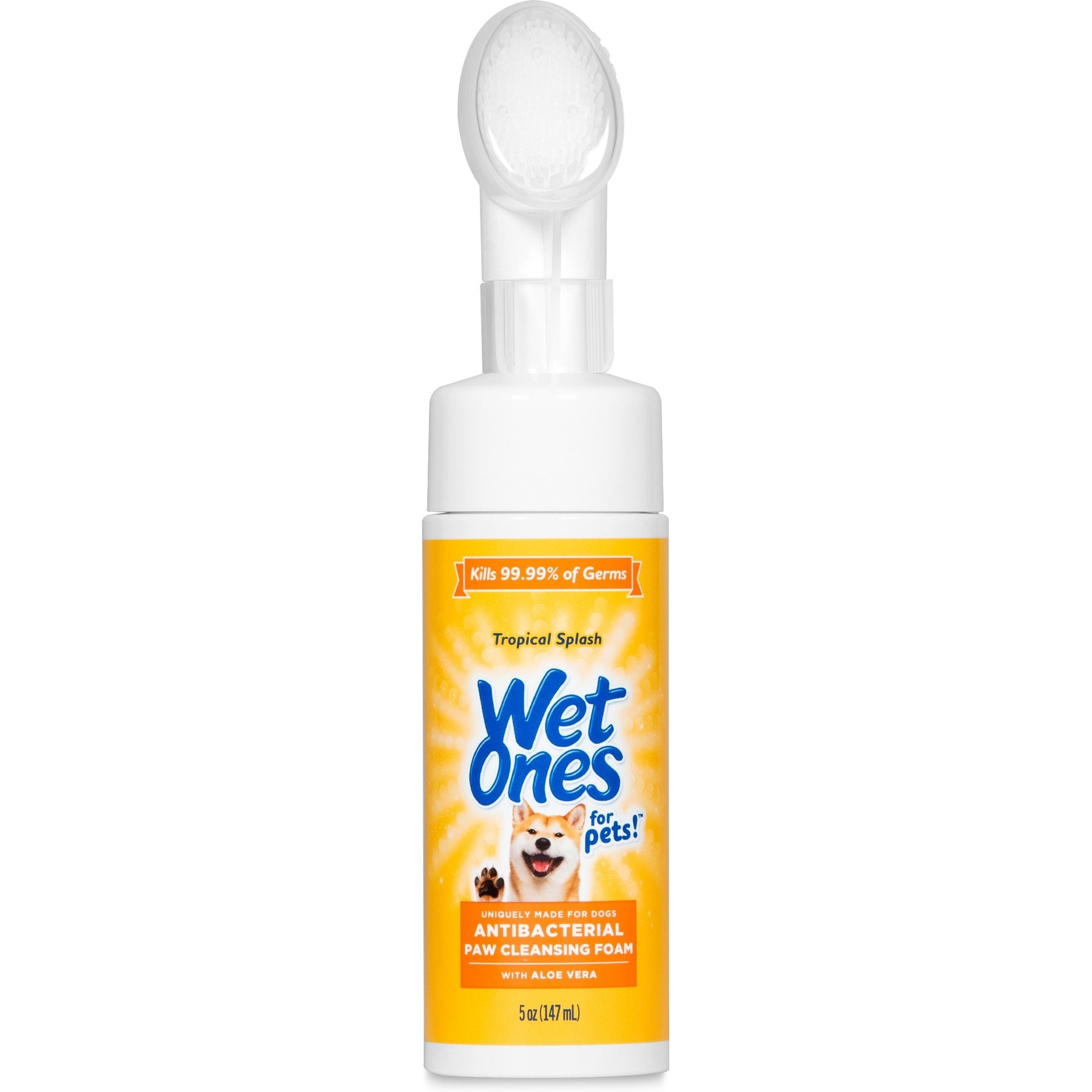 Wet Ones Antibacterial Tropical Splash Dog Paw Cleansing Foam, 5-fl oz bottle