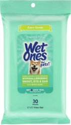 Wet Ones Face Dog Wipes, 30 count