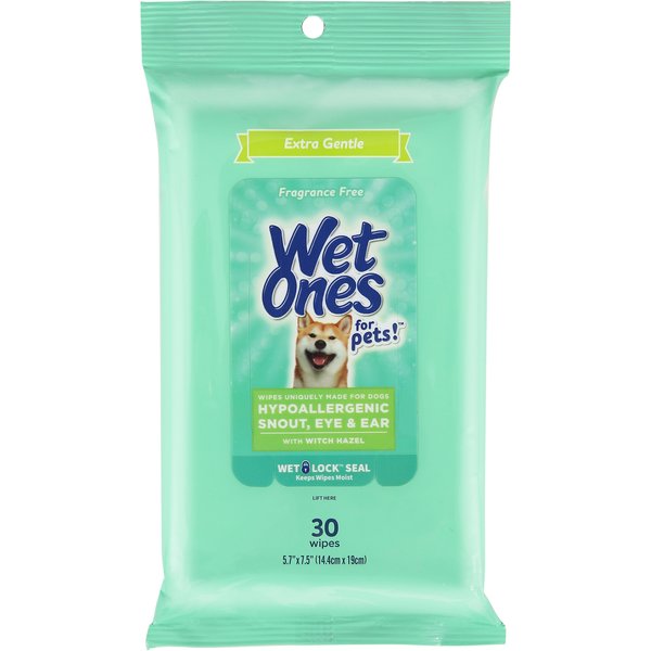 Wet Ones Face Dog Wipes, 30 count