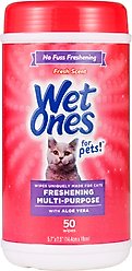 Wet Ones Freshing Multi-Purpose Fresh Scent Cat Wipes, 50 count