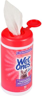 Show full view: Wet Ones Freshing Multi-Purpose Fresh Scent Cat Wipes, 50 count slide 3 of 4