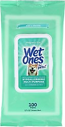 Wet Ones Hypoallergenic Multi-Purpose Dog Wipes, 100 count