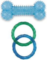 Wham-O Bone & 2 Ring Chew Dog Toy, Blue slide 2 of 2