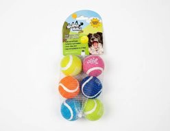 Wham-O Squeaky Tennis Ball Dog Toy, 2-in, 6 count