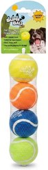 Wham-O Squeaky Tennis Ball Dog Toy, 2.5-in, 4 count